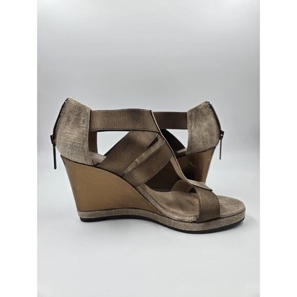 Donald J Pliner Women's Bronze/Multi Color Wedges 6.5 M - Picture 4 of 7